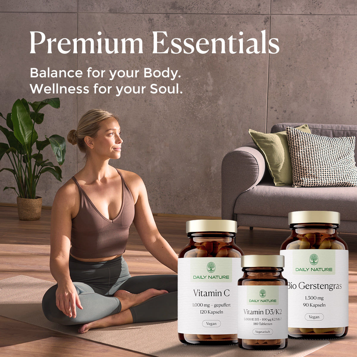 DAILY NATURE Gepufferte Vitamin C Kapseln