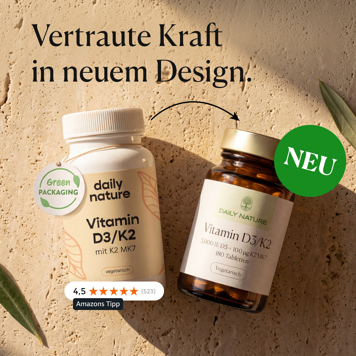 DAILY NATURE D3K2 Tabletten