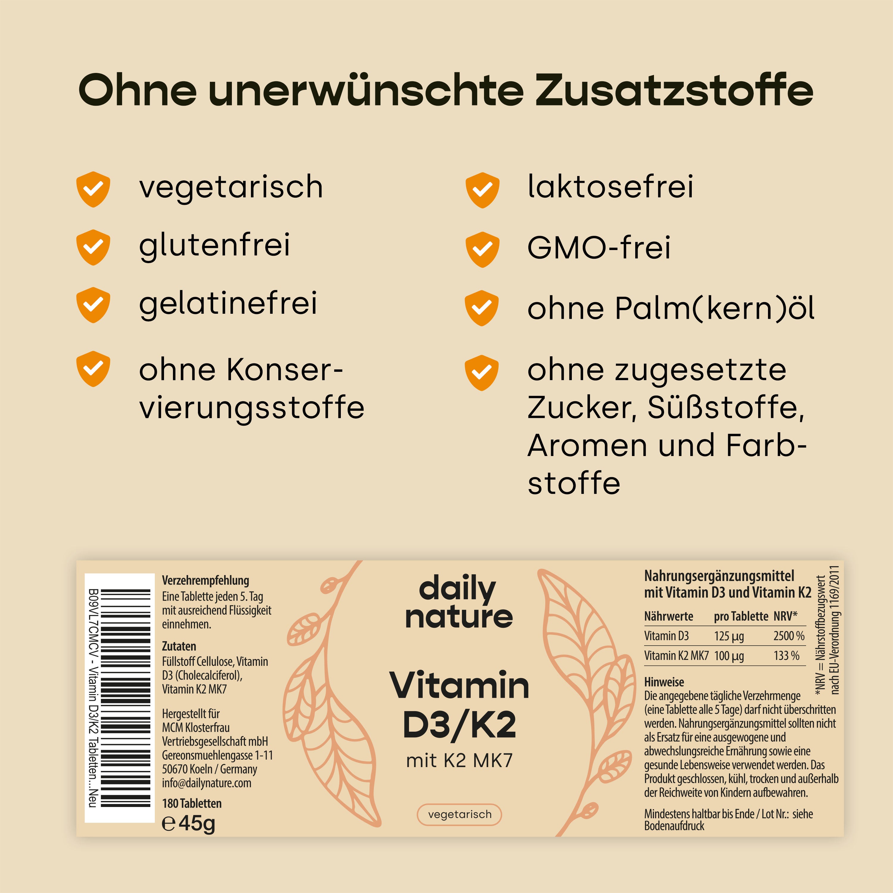 Dailynature Produktabbildung D3K2 7