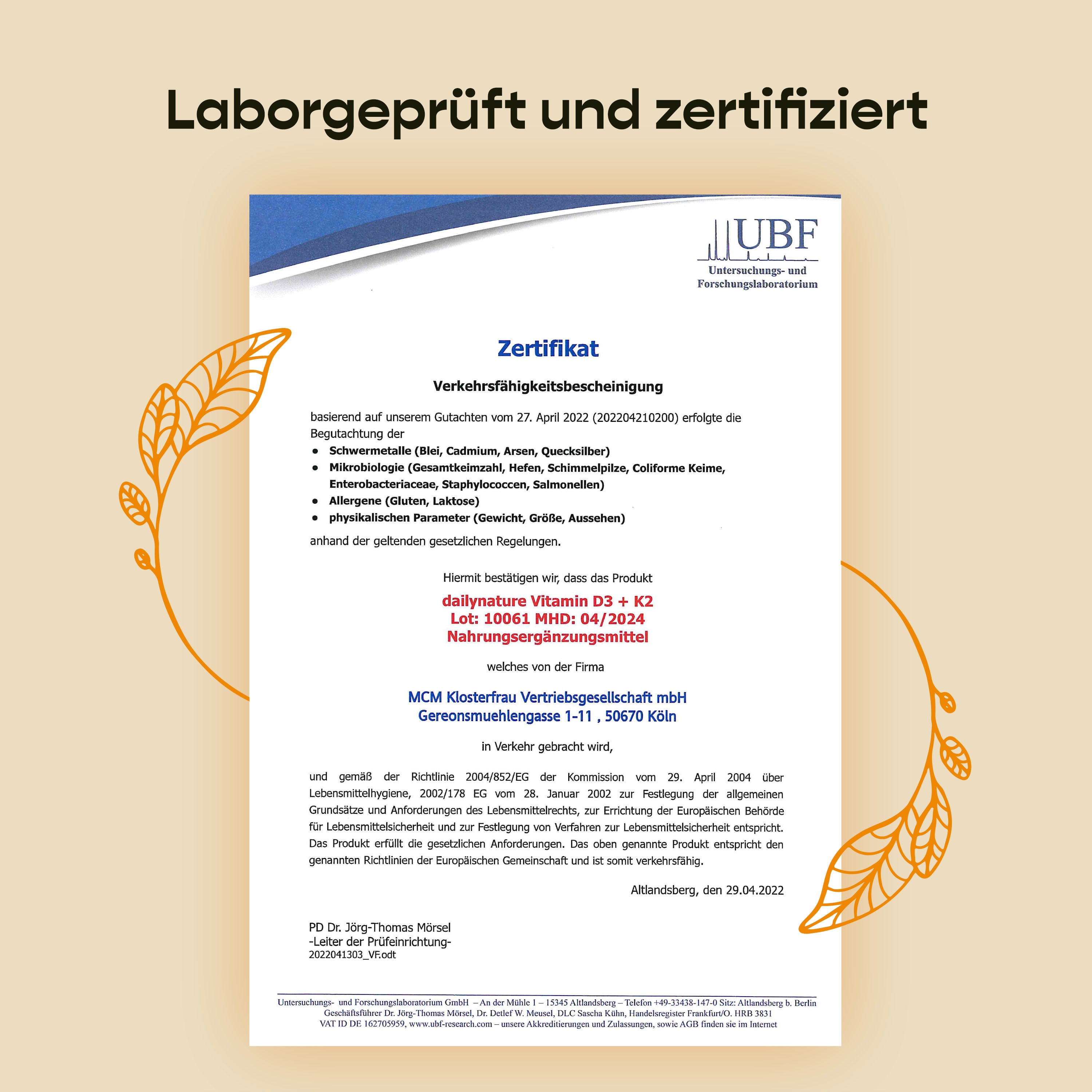 Dailynature Produktabbildung D3K2 8