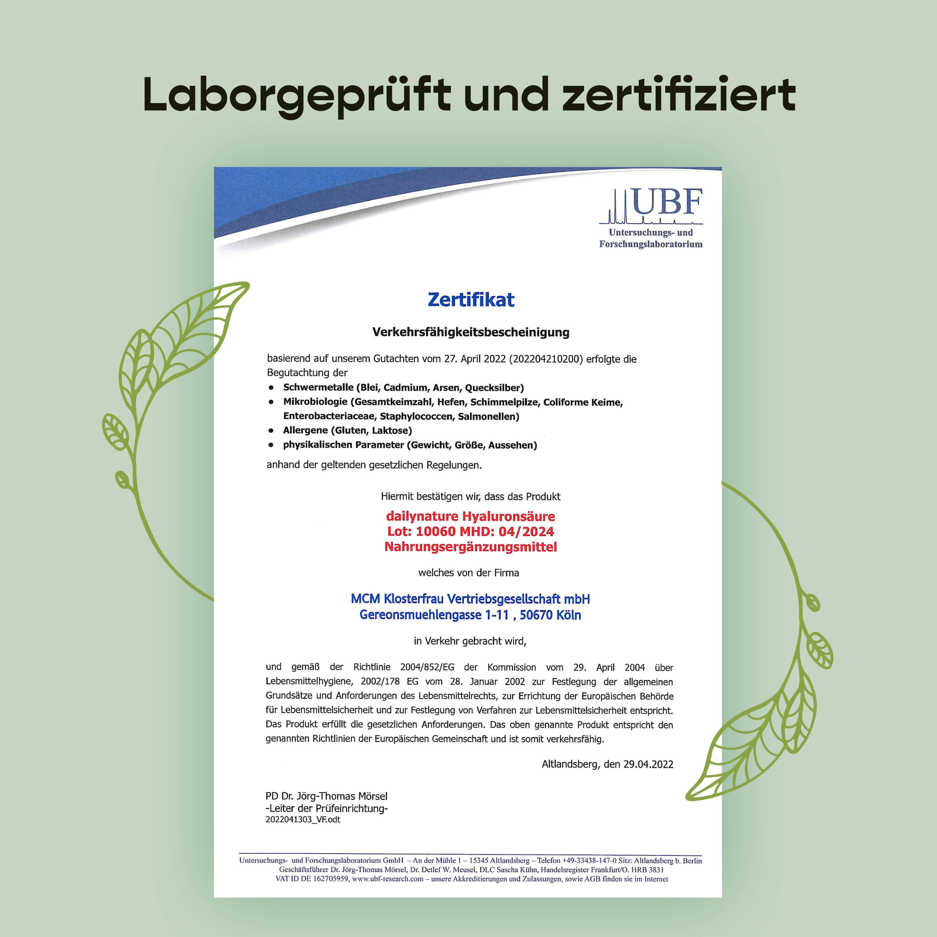 Dailynature Produktabbildung Hyaluron 7