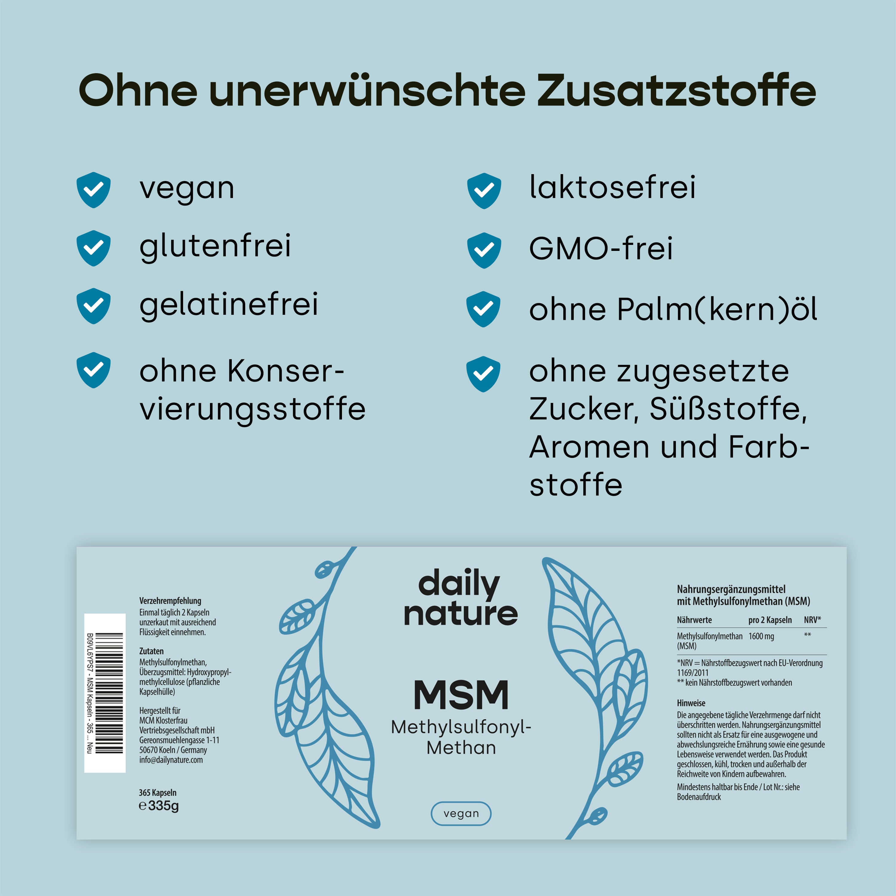 Dailynature Produktabbildung MSM 6