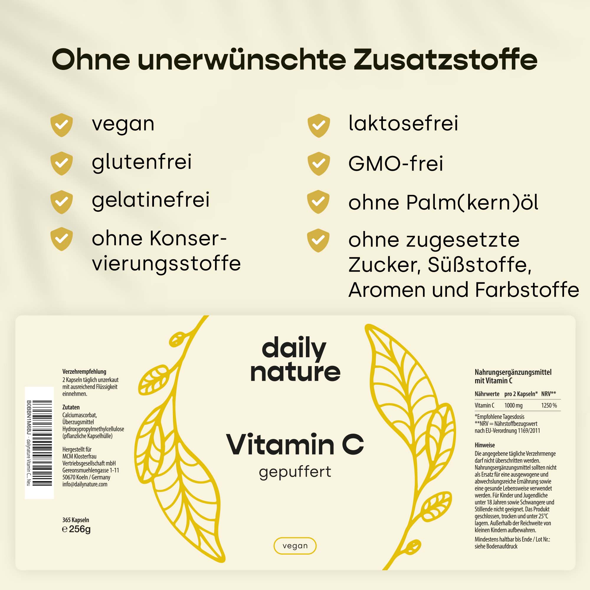 Dailynature Produktabbildung Vitamin C 7