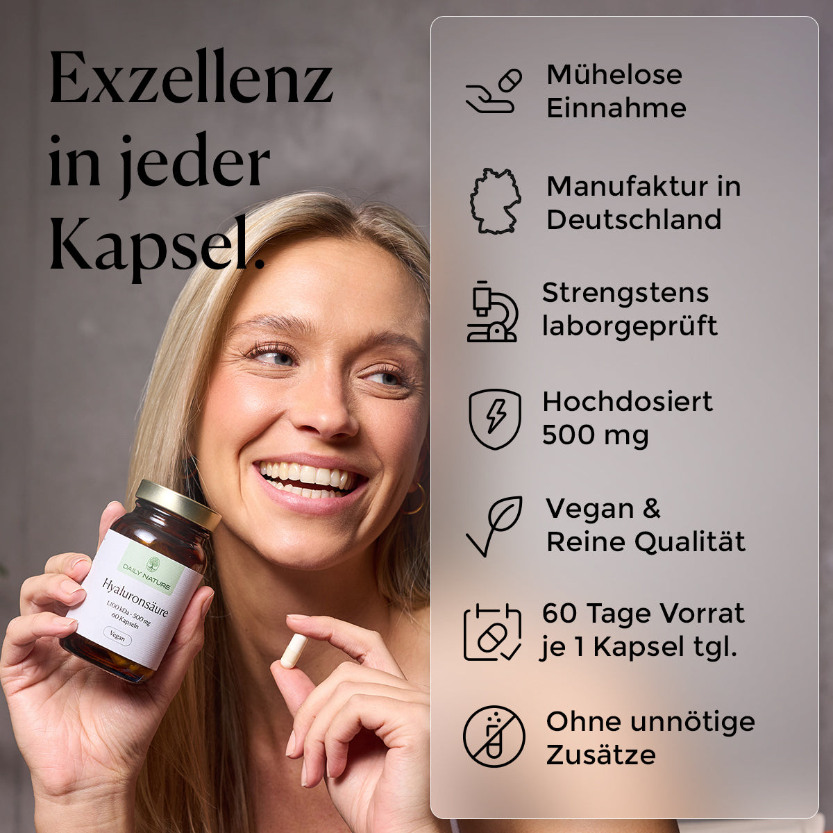 DAILY NATURE Hyaluronsäure Kapseln