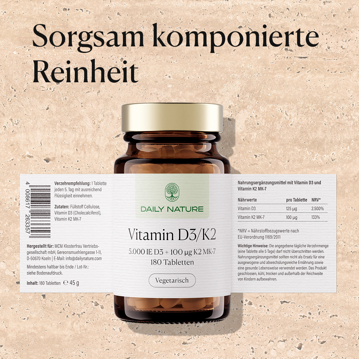 DAILY NATURE D3K2 Tabletten