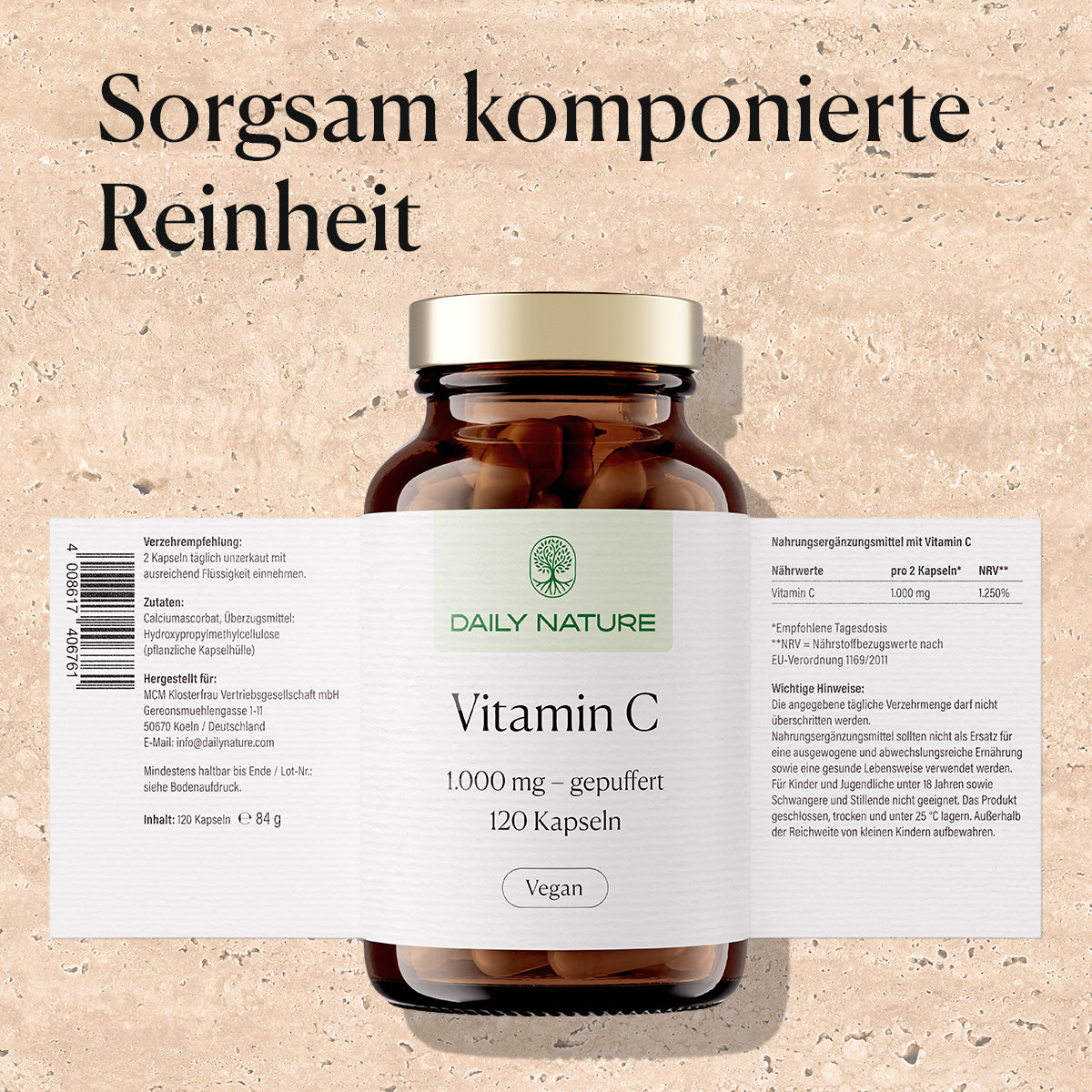DAILY NATURE Gepufferte Vitamin C Kapseln