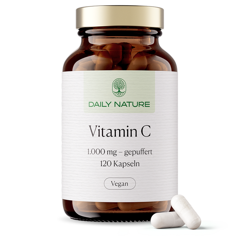 DAILY NATURE Premium Vitamin C Gepuffert Kapseln