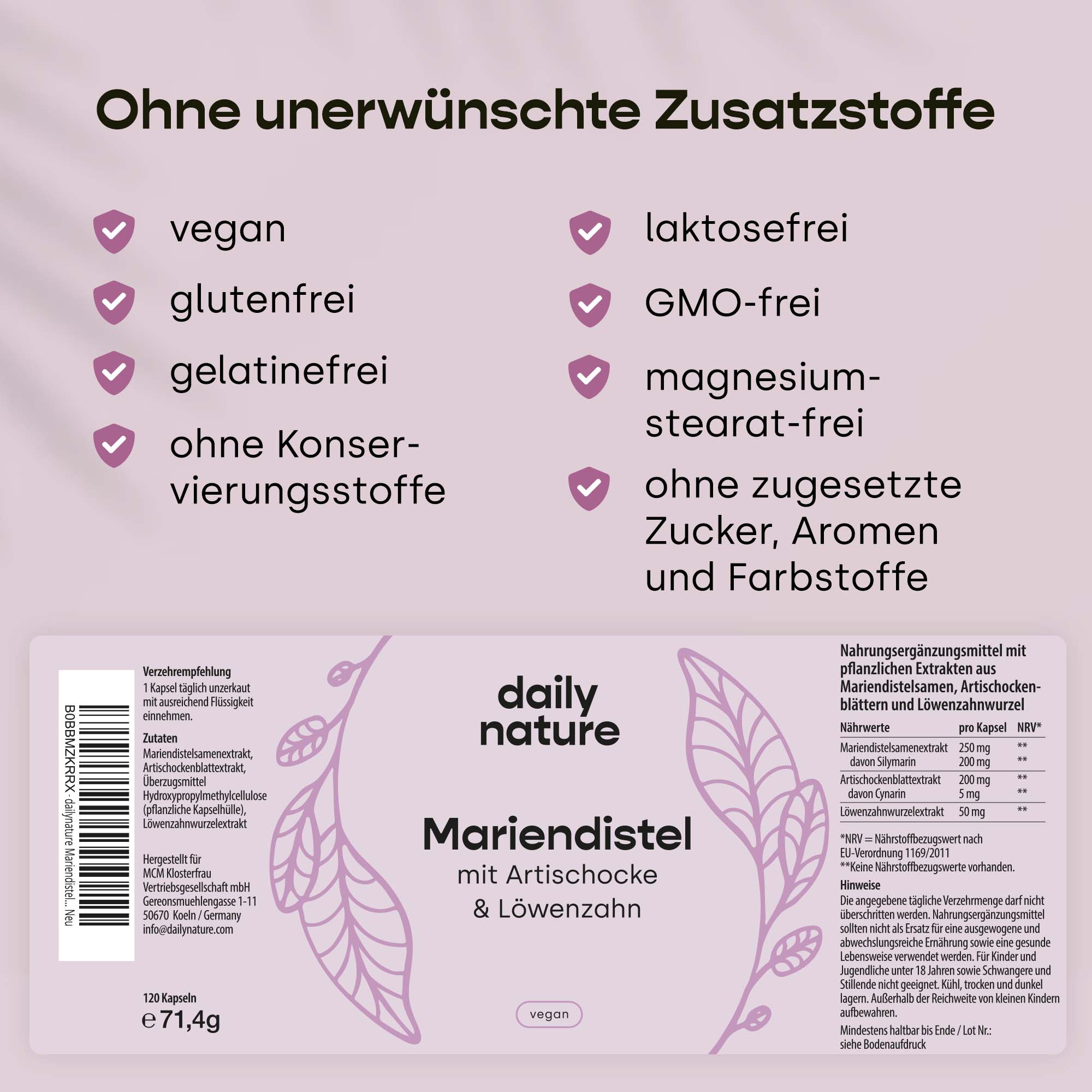 Dailynature Produktabbildung Mariendistel 6